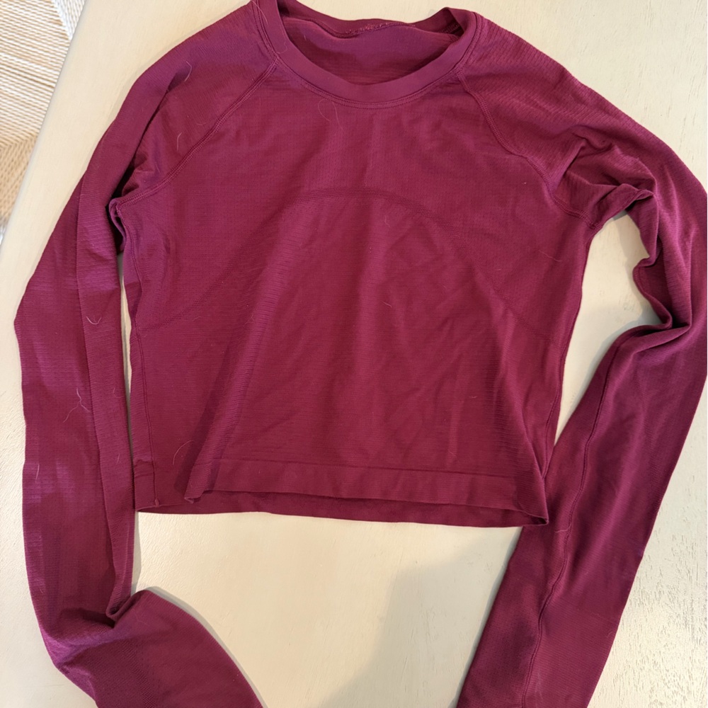 Lululemon swiftly tech Cropped longsleeve